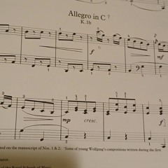 Mozart :Allegro in C