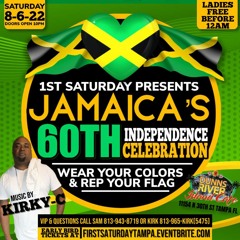 1ST SATURDAY TAMPA-JAMAICA 60TH @DUNNS RIVER ISLAND CAFE 8-6-22