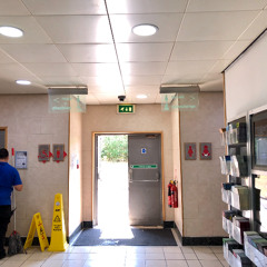 Hand Dryer Noise in corridor to Cambridge Services' WCs (October 2021)
