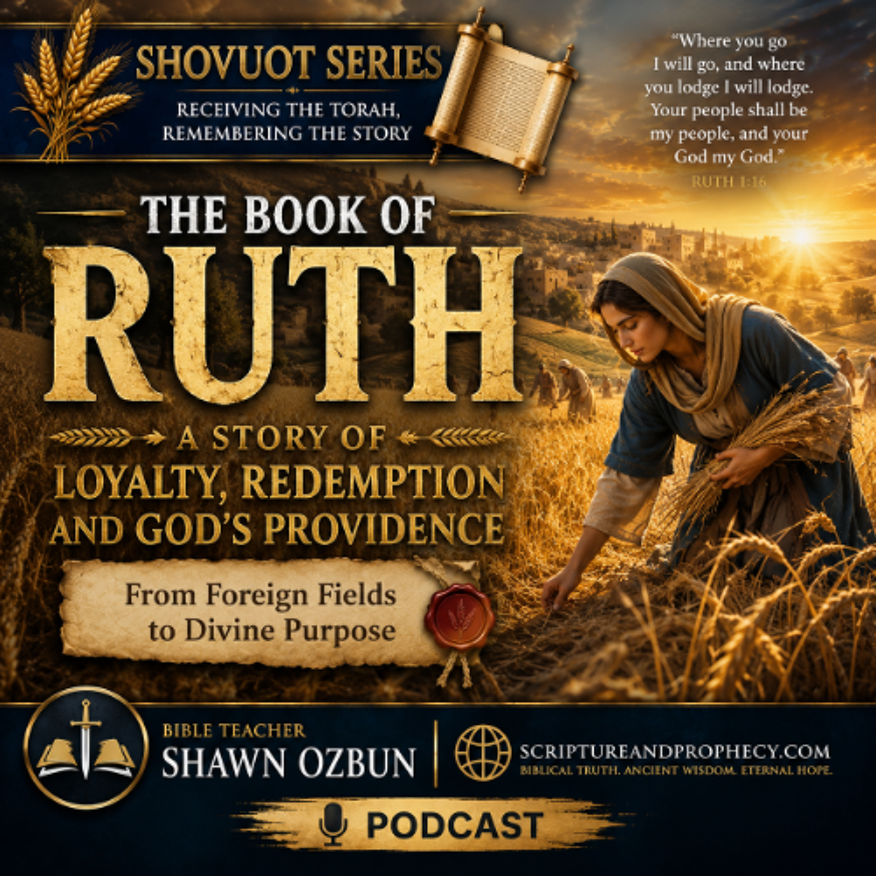 Study of The Book of Ruth - The Feast of Shavuot (rebroadcast 2019)