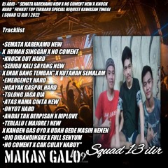 DJ ADID -'' SEMATA KARENAMU X NO COMENT NEW & KNOCK OUT HARD  ''FUNKOT TOP (SQUAD 13 ILIR) 2022