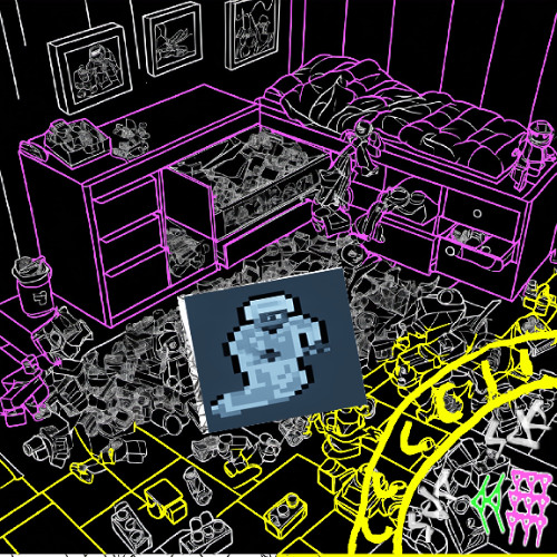 Neon Brick Scream submission for WNCJ 13 hosted by emscottish for Itch.IO April 2025