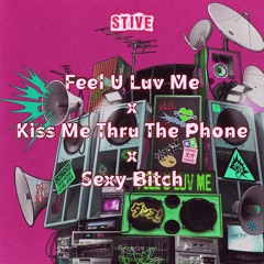 feel U luv Me X Kiss Me Thru The Phone X Sexy Bitch (STIVE Mashup)