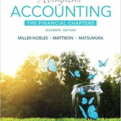 (Download❤️eBook)✔️ Horngren's Accounting, The Financial Chapters (11th Edition) - Standalone book F