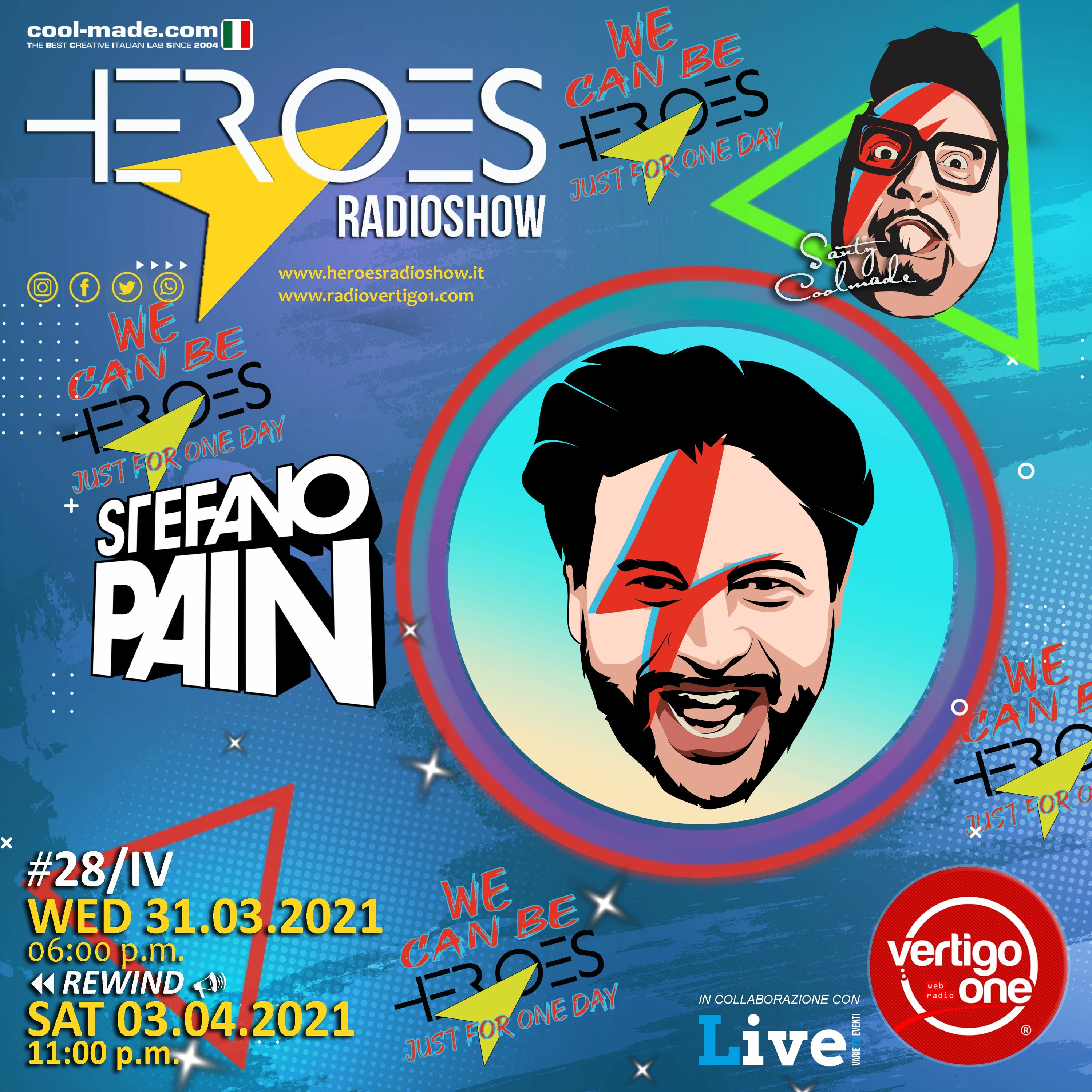 #28/2020-21> HEROES RadioShow - Special Guest STEFANO PAIN episode artwork