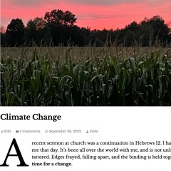 Climate Change Audio Blog