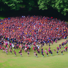 comically large circle