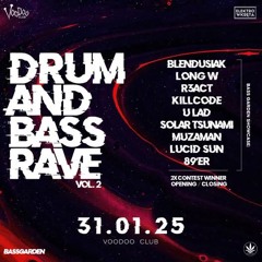 Bass Garden Drum and Bass Rave 31.01 Voodoo DJ Contest Closing LOCO