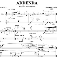 Addenda for Flute and Guitar: Bernard de Vienne
