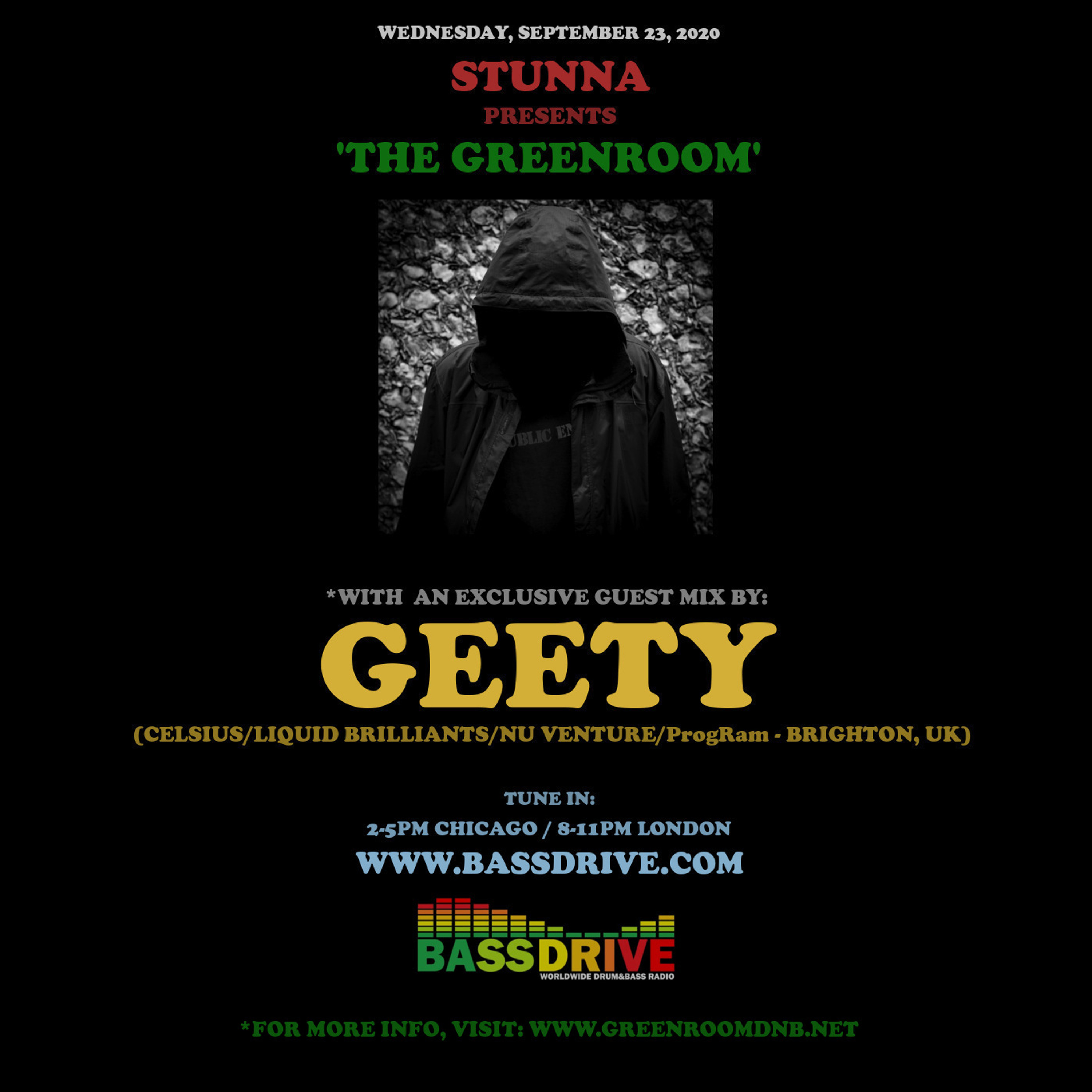 STUNNA Hosts THE GREENROOM with GEETY Guest Mix September 23 2020 episode artwork