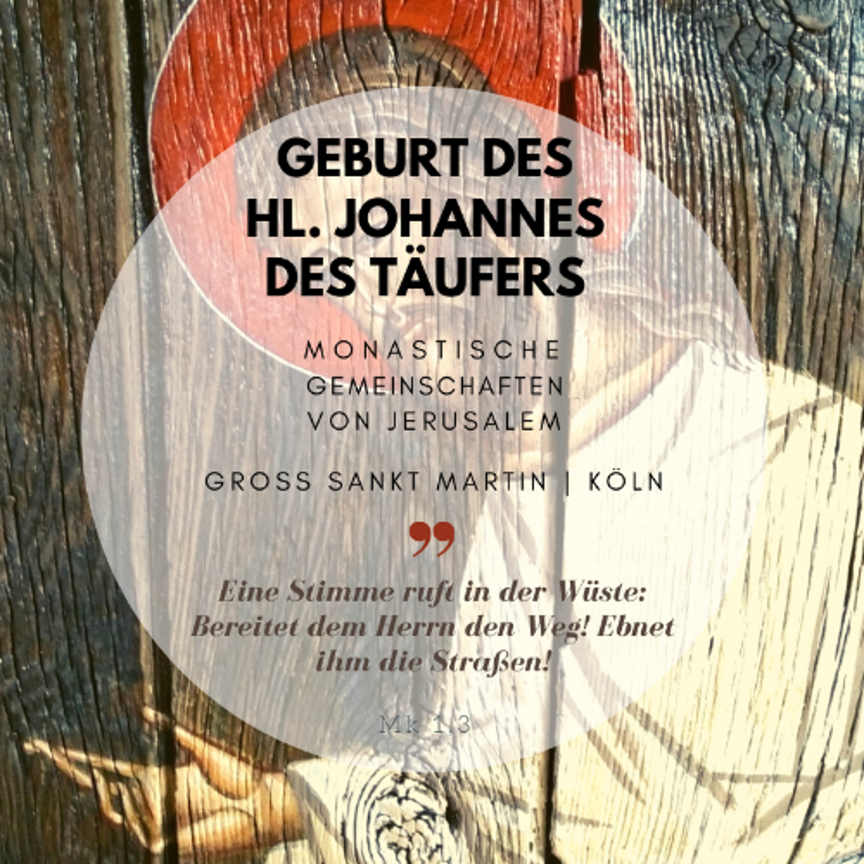 Vesper u. Wortgottesdienst inkl. Predigt | 24.06.25 | Hochfest Geburt Joh. d. Täufers |Gem. Jerusalem episode artwork