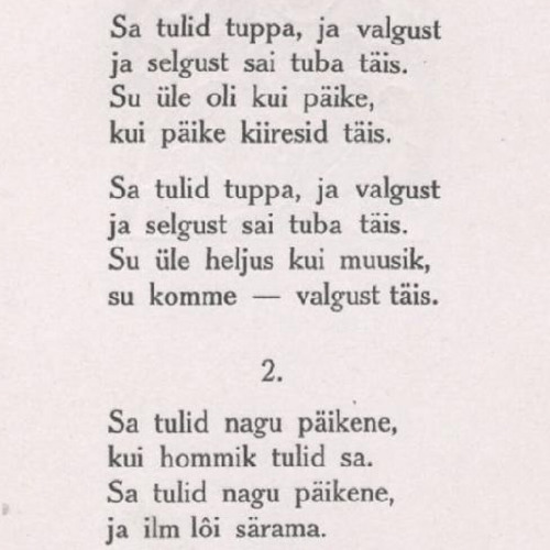 Liivi "kood" / Liiv’s “Code”  for ensemble (2025)