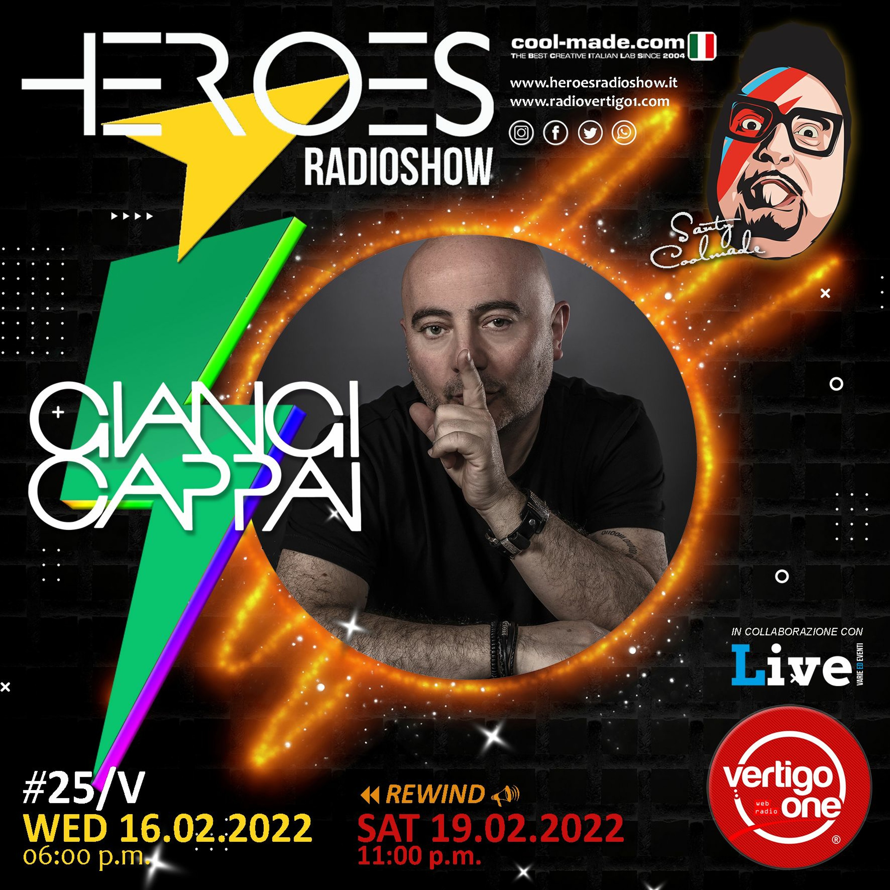 #25/2021-22> HEROES RadioShow - Special Guest GIANGI CAPPAI episode artwork