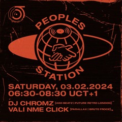 Peoples Station #30 on Jungletrain.net - 2024/02/03 DJ Chromz & Vali NME Click