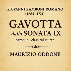 Giovanni Zamboni Romano (1664-1721) – Gavotta dalla Sonata IX per liuto | Maurizio Oddone
