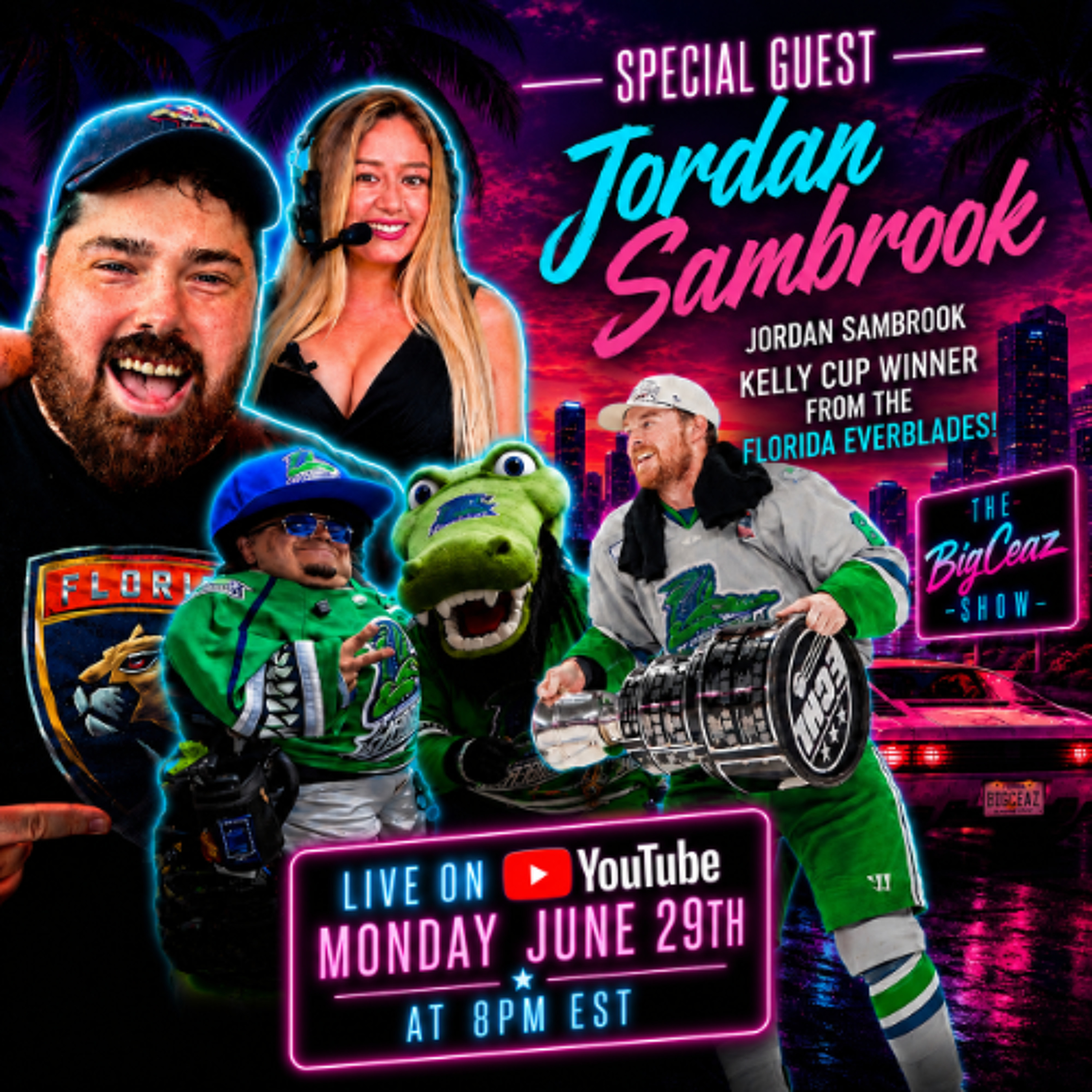Kelly Cup Champ Jordan Sambrook Joins The BigCeaz Show | Giannis to Miami & Panthers NHL Draft!! episode artwork