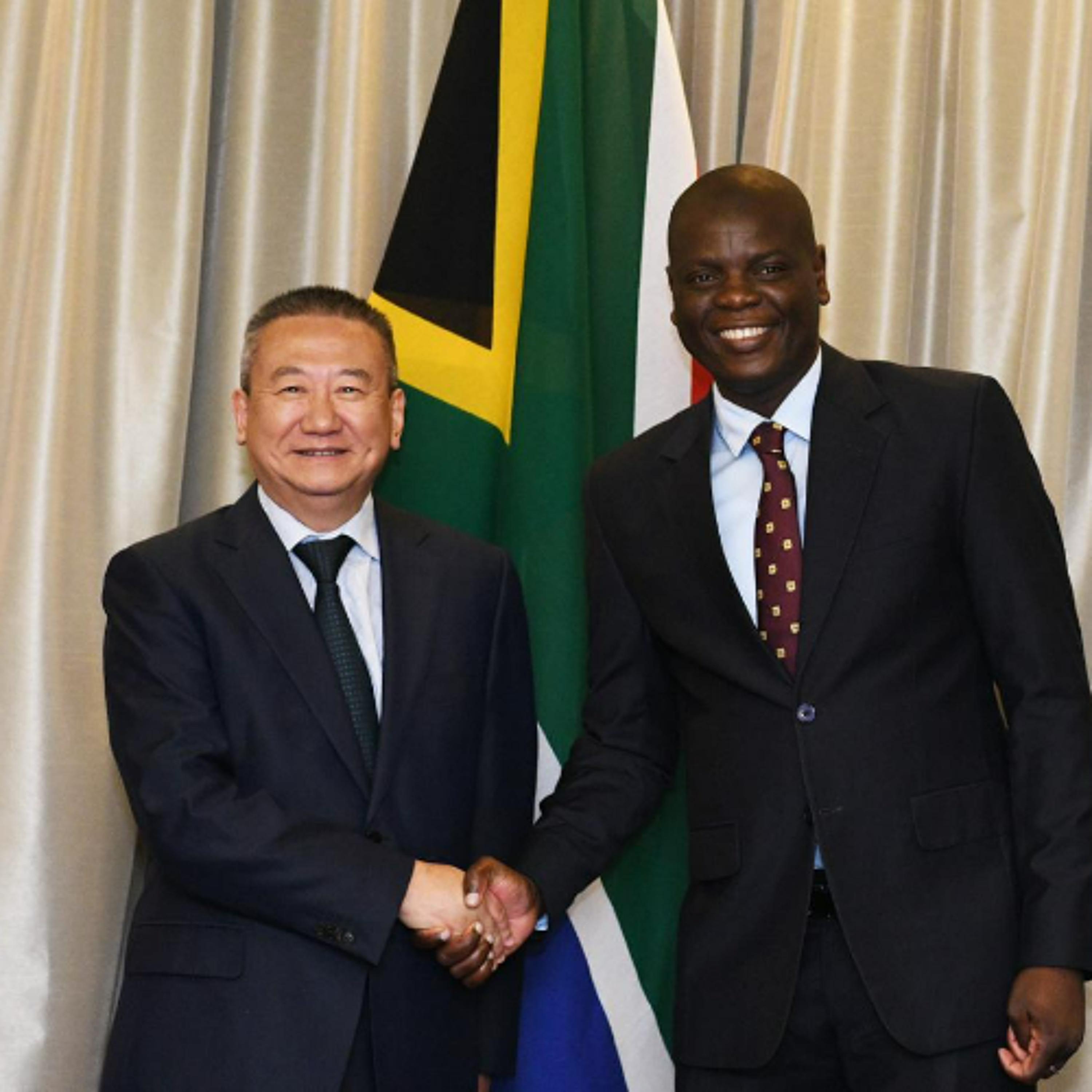 Minister Ronald Lamola and Mr Huang Xia Special Envoy of the UNSG to the DRC and Great Lakes Region