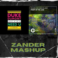Need U 100 Vs Pump Up The Jam [Zander Mashup]