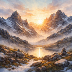 Sunrise in Jotunheimen