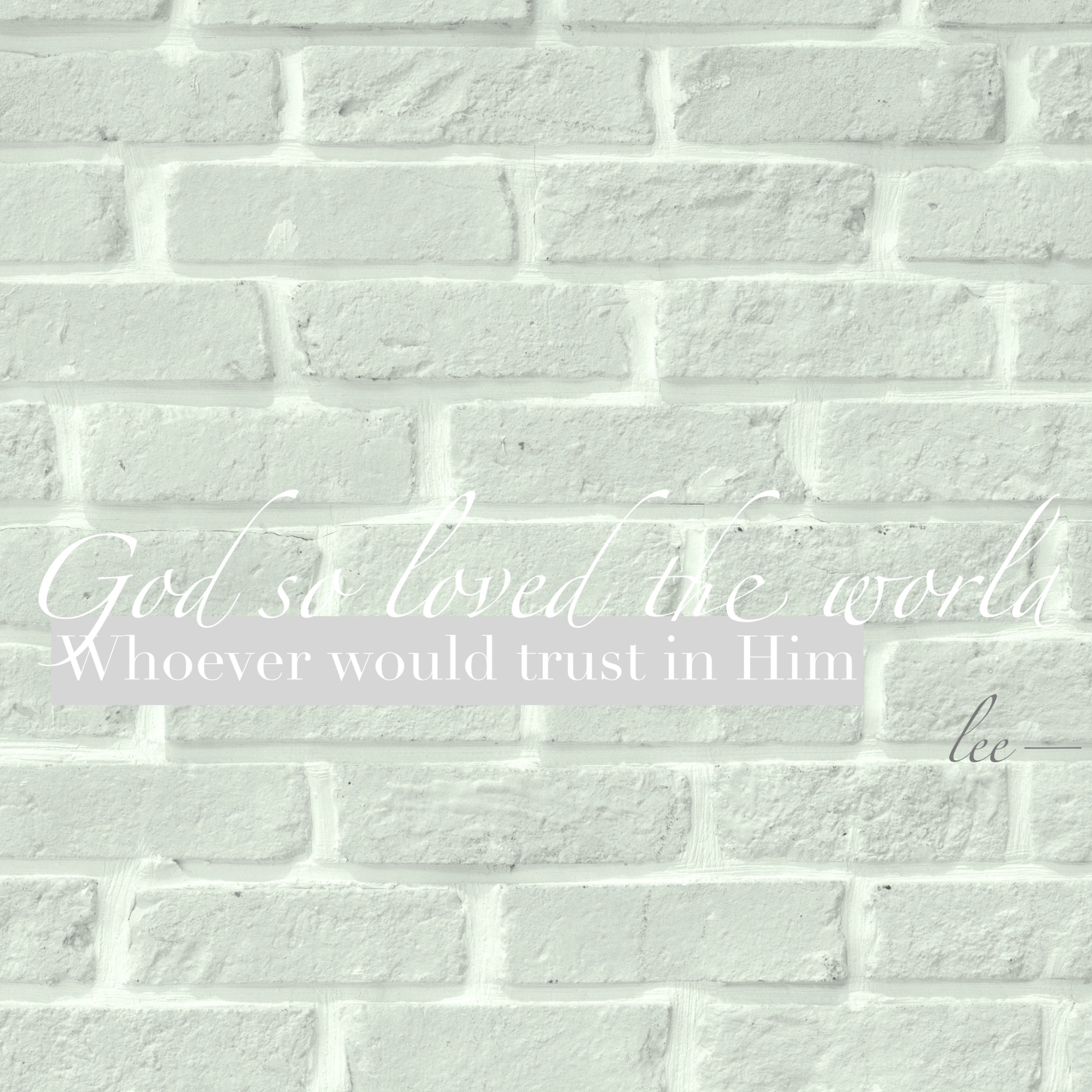 FOR GOD SO LOVED THE WORLD - WHOEVER WOULD TRUST IN HIM episode artwork