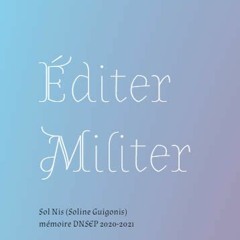 ÉDITER/MILITER – Introduction