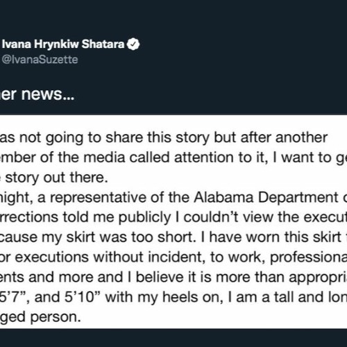 In The US You Can't Witness An Execution If Your Skirt Is Too Revealing