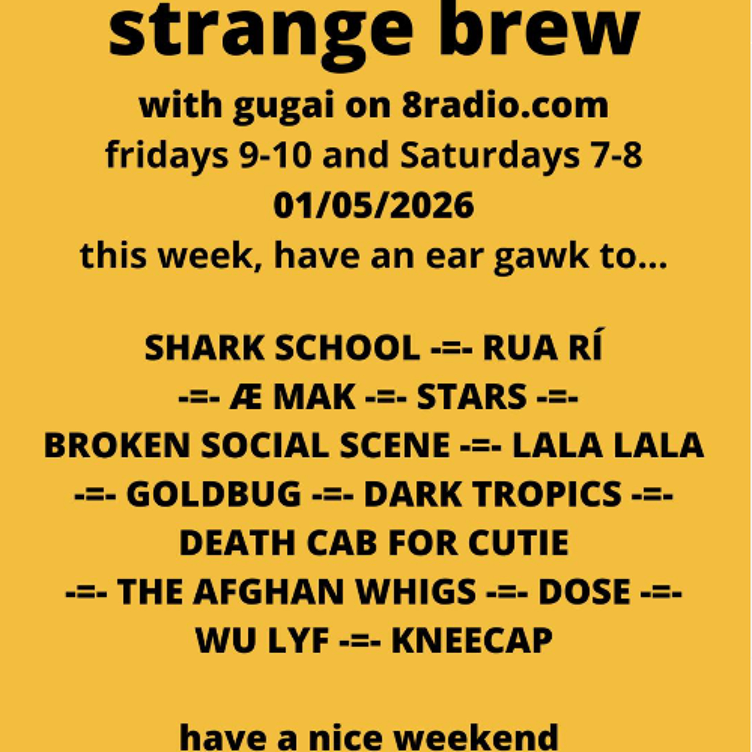 Strange Brew #454 - Don't Trust A Man - 01/05/26 episode artwork