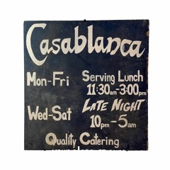 Casablanca Sign