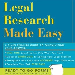 DOWNLOAD [PDF] Legal Research Made Easy free