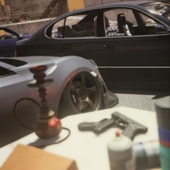 cuttin up in traffic