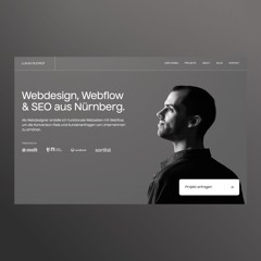 180: Tolles Freelancer Webdesign Portfolio mit Fokus auf Design | Webflow Talk mit Lukas Rudrof