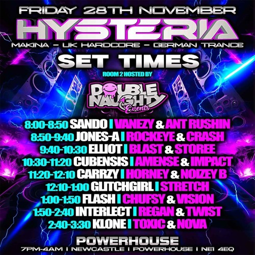 DJ FLASH  -  HYSTERIA ROOM 2 NOVEMBER 2025