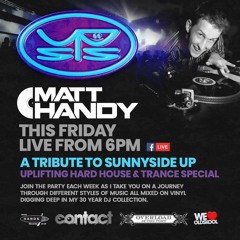 Matt Handy Live @ Hands On Records (WE ♥ OLDSKOOL SESSIONS #94) SUNNYSIDE UP SPECIAL