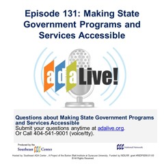 Episode 131: Making State Government Programs and Services Accessible