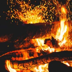 Cackling Crackling Fire Wood & Quite Rain -