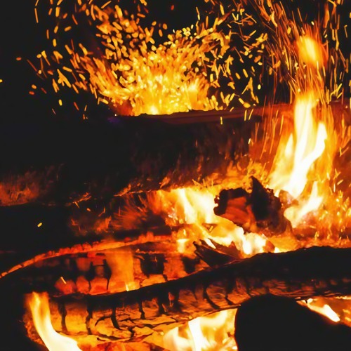 Cackling Crackling Fire Wood & Quite Rain -
