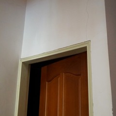 "All doors and frames are of different colors and materials"