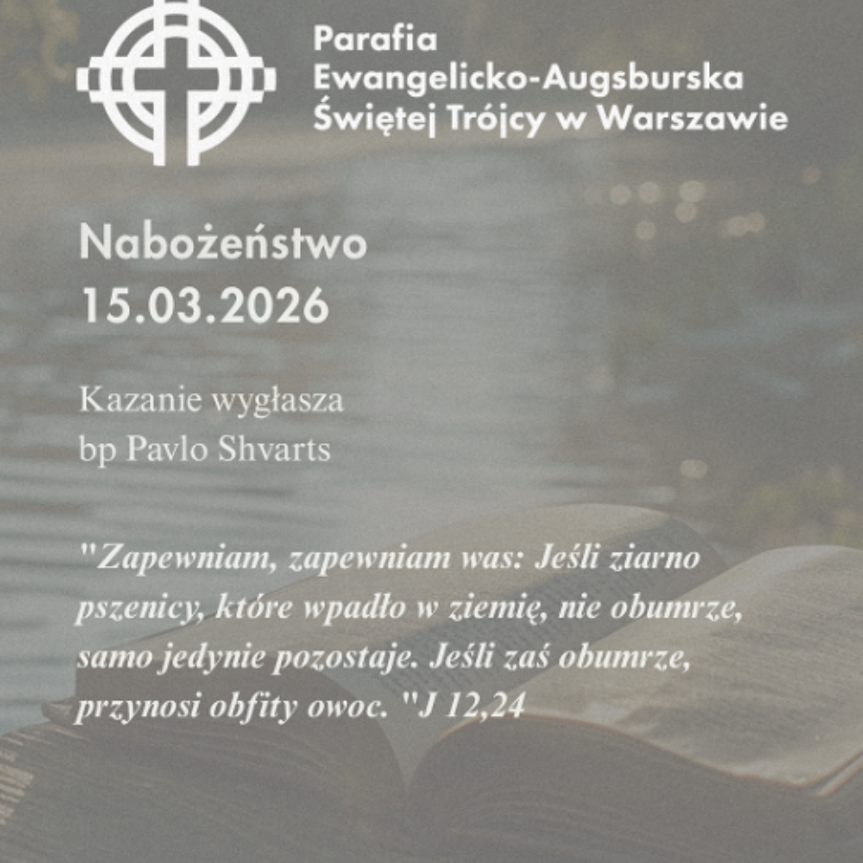 Rozważanie z nabożeństwa z dnia 15 marca 2026r episode artwork