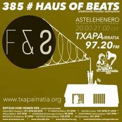 Haus of Beats 385 _ 6 Years of foodandsound w/ the artists