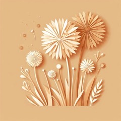 タンポポが浮かんでいる