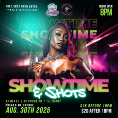 ROOTS SHOWTIME PARTY 30.8.25 PRIMETIME LOUNGE FT. ASYLUMBLAZE