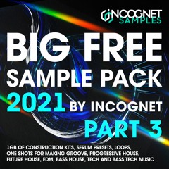 Incognet Samples - BIG FREE SAMPLE PACK 2021. PART 3 [1 GB of Kits, Presets, Loops, Shots +BONUS]