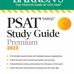 ~[Read Online]~ PSAT/NMSQT Study Guide, 2023: Comprehensive Review with 4 Practice Tests + an Online