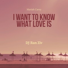 Mariah Carey - I Want To Know What Love Is (Ran Ziv Remix)