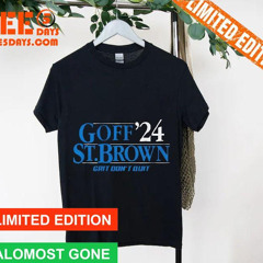 Goff St Brown Grit Don't Quit Detroit Lions 2024 Shirt