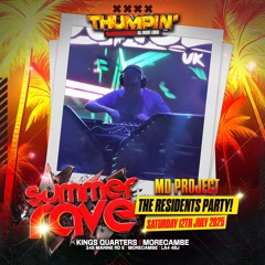 Thumpin' Summer Rave Residents party-MD Project promo