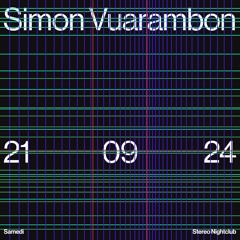 Simon Vuarambon - Live at Stereo, Montreal - 21.09.2024