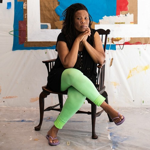 Artist Tomashi Jackson talks about the process of creating her painting "Blessed Be The Rock"