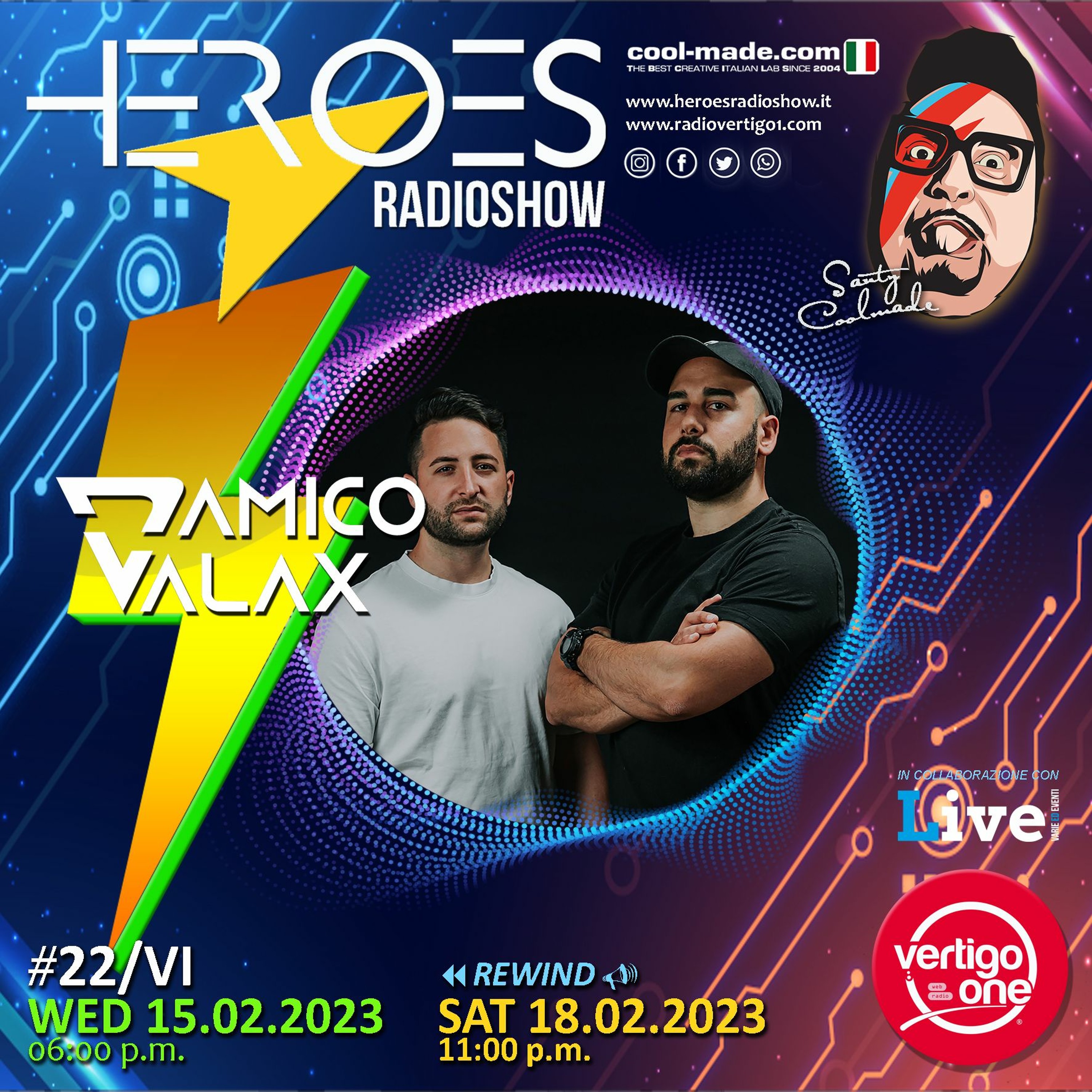 #22/2022-23> HEROES RadioShow - Special Guest D'AMICO & VALAX episode artwork