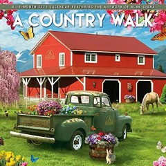 View [KINDLE PDF EBOOK EPUB] A Country Walk | 2023 12 x 24 Inch Monthly Square Wall C